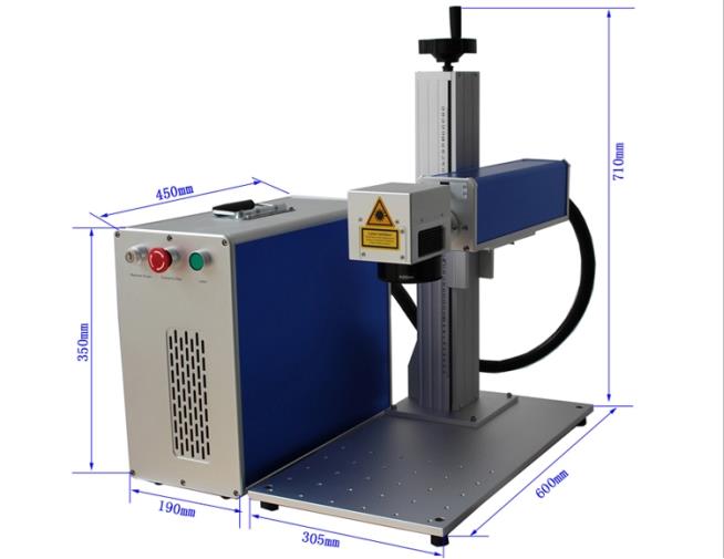 30-W-Split-Laserbeschriftungsmaschine für die Metallindustrie Metallgravurmaschine mit hoher Qualität